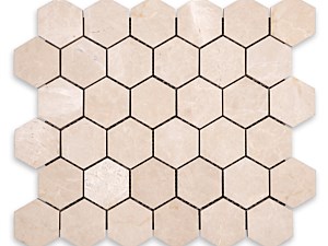 Botticino Turkish Marble Hexagon 2 Polished